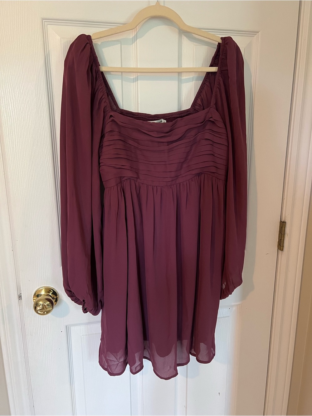 Abercrombie & Fitch Emerson Dress in Plum